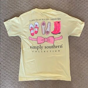 Yellow simply southern shirt